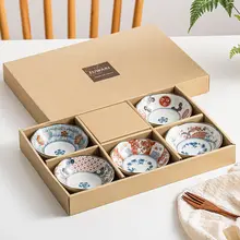 美濃焼陶器の食器【古伊万里調のデザイン・ディップ皿・サイドボウル対応】