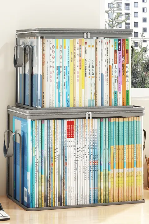 収納ボックス 書籍 学生 教室 防塵 折り畳み可能