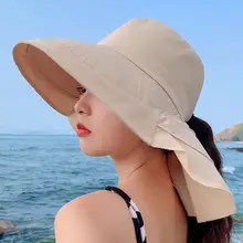 夏用 薄手の釣り用ハット【UVカット・ビーチ旅行・大きなつば】