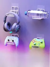 壁掛けスタンド ゲームコントローラー ヘッドホン 2in1 ホルダー デスク周り 収納ラック ゲーミングルーム 卓上 一人暮らし 学生 寝室 オフィス