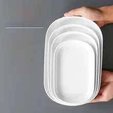 密胺製オーバルディッシュ【小皿・火鍋用・プラスチック製・模造陶器】