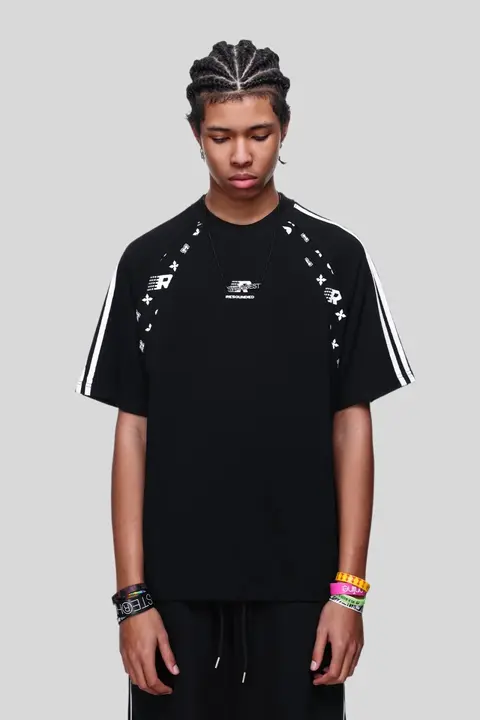 アメリカンスタイルのビンテージスポーツTシャツ【ストリートスタイル・スリーブ付き・コットン】