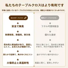 アメリカンビンテージスタイルの防水テーブルクロス【高級感ある長方形・テーブル保護マット】
