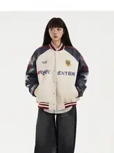 Free Center ヴィンテージ風 スポーティなボンバージャケット【冬用・厚手・男女兼用】