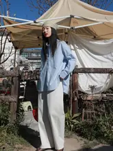 春のカジュアルな高腰デニムパンツ【女性用・フィット・スタイリッシュ】