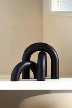 侘寂風 木製アーチ型U字ホームデコレーション【リビング・テレビ台・玄関用】