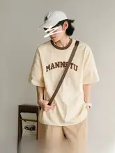 刺繍ロゴ入り半袖Tシャツ【ユニセックス・カジュアル・バイカラー】