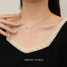 925純銀製の花モチーフネックレス【シンプルで高級感あるデザイン・優しい雰囲気】