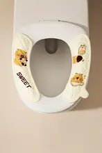 防水タイプのトイレシート【夏用・貼り付け式・お手入れ簡単・四季対応・冷たくないデザイン】