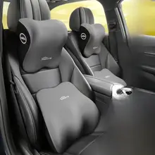 高級フェイクレザーヘッドレスト【記憶クッション・オールシーズン対応・車用・多機能】