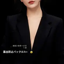 マカロンカラー小胸針【磁石付き・高級衿シャツ用・光を防ぐ無痕デザイン】