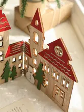 クリスマスツリーの脚 装飾品 欧式木製栅欄 窓台の配置