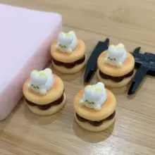 ハンバーガー風デザートシリコン型【DIY手作り粘土用・多孔デザイン】（セットアップ対応）