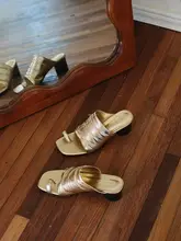 高級感ある牛革製オープントゥハイヒール【春夏用】