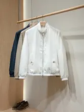 男性用リバーシブル立ち襟ジャケット【リネンと防水素材使用】