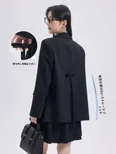 高級グレーのシンプルな女性用ジャケット【春秋用・フィット・洗練されたデザイン】