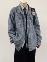 春季用 男性用水洗デニムシャツ【長袖・多ポケット・フィット】