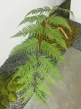 フェイクグリーン 造花 シダの葉 猴頭シダ グリーンリーフ インドアインテリア ウォールグリーン 空間演出