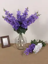 紫色のヒヤシンスとディルの造花【手触り保湿・リビングやダイニング用のインテリア装飾】