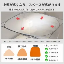 全罩式モンゴルテント蚊帳【取り付け不要・子供用・防転倒】