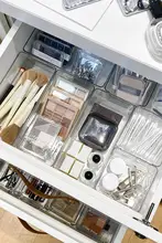 収納力抜群のプラスチック製仕切り板【引き出し用・衣類や靴下収納に最適】（セットアップ対応）