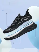 通気性のあるメッシュランニングシューズ【黒・メンズ・穴あけ不要】