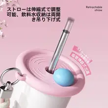 COOKER KinG マグボトル ストロー付き 保温ボトル タンブラー 水筒 シンプル 上品 持ち運び便利 おしゃれ