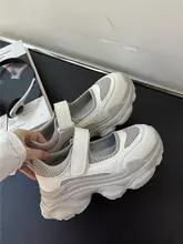 BAHONGLY メッシュデザイン 厚底スニーカー【女性用・通気性・カジュアル・夏用】