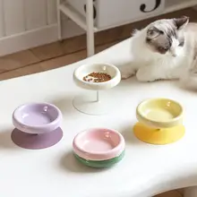 猫用陶器フードボウル【分離式・高脚デザイン・首に優しい】