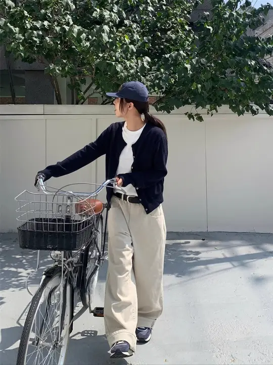 シンプルなデザイン！秋冬用カーディガン【ニット・無地・韓国風】
