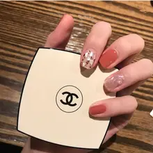 夏にぴったりの緑色の付け爪【花嫁・妊婦対応・取り外し可能】