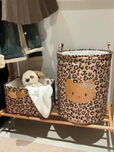 かわいい猫デザインの衣類収納ボックス【折りたたみ式・大容量】