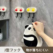 壁掛け木製コーム収納ラック【洗面所用・大板コーム対応・フック付き】