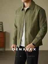 ジャケット メンズ ジャカード 凹凸感 シンプル 襟付き 無地 ビジネスカジュアル 通勤 秋「DENXEEX」