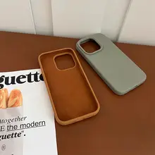 シンプルな高級感！液体シリコン製スマートフォンケース【全包対応・防滑・耐汚れ】