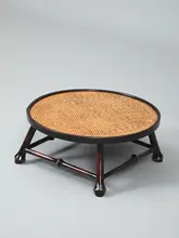 筇竹製小型茶卓【新中式デザイン・竹編み・ローテーブル・和室用】