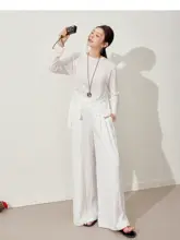 ライクな薄手長袖トップス【UVカット・ドローストリング・大きいサイズ対応】