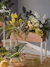 造花 シダ植物 フェイクグリーン プラスチック 葉 壁掛け インテリア リビング ダイニング ガーデニング