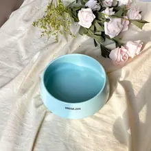 可愛い猫ちゃんと犬ちゃんの水碗【陶器製・デザイン・家庭用】