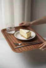 木製トレイ 長方形 シンプル カフェ仕様 プレート 茶托し 「KOYO」