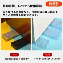 シリコン製 防風ドアストッパー【安全設計・クリエイティブなドア吸着機能】