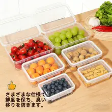 食品用フードコンテナ【密閉式・冷蔵庫対応・果物や野菜の収納に最適】