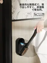 使い捨てトイレブラシ【壁掛け式・角を逃さないデザイン】