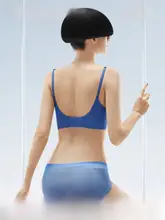 Bananain ブラジャー レディース 美背 細ストラップ ひんやり ファンデーション色 シームレス 薄手 通気性