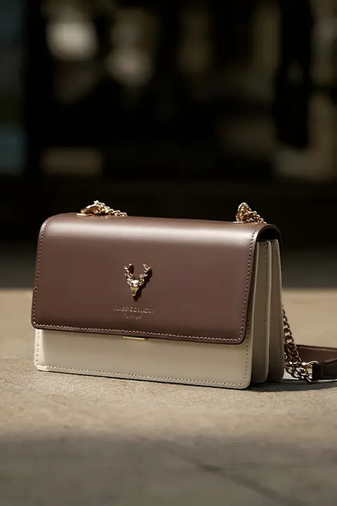 高級感ある本革ショルダーバッグ【チェーンストラップ・斜め掛け】