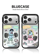 ミラー付き スマホケース MagSafe対応 ユニークデザイン ペア iPhone対応 上品 ユニセックス