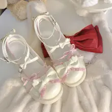 可愛いデザインのロリータ風厚底シューズ【通勤・甘美なスタイル・大人向け】