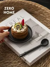 ZERO HOME 陶器製デザートスプーン【シンプル・おしゃれ・コーヒー用・混ぜる用】