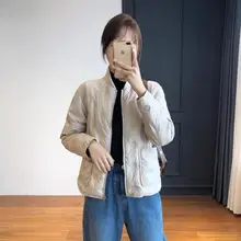 軽やかさとスタイルを両立！シンプルでおしゃれな短丈ダウンジャケット【女性用・コンパクト・ボンバージャケット】