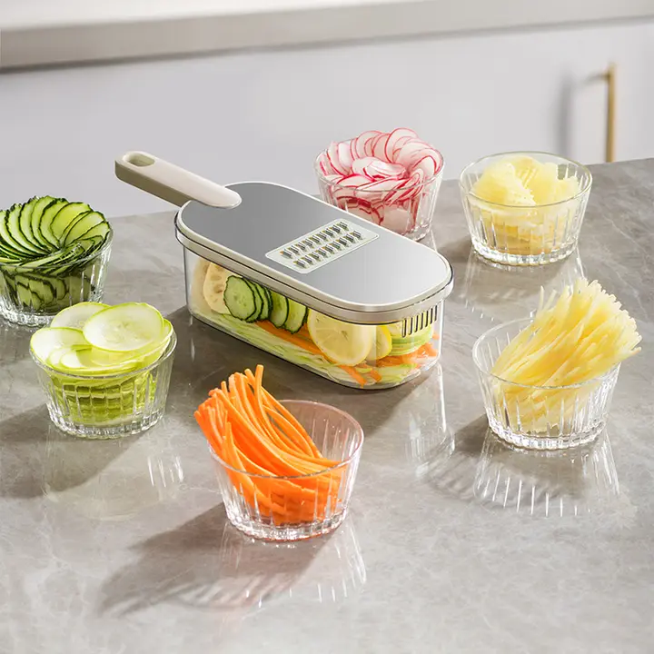 野菜スライサー 千切り器 多機能 家庭用 キッチン 時短 便利 「摩登主婦」